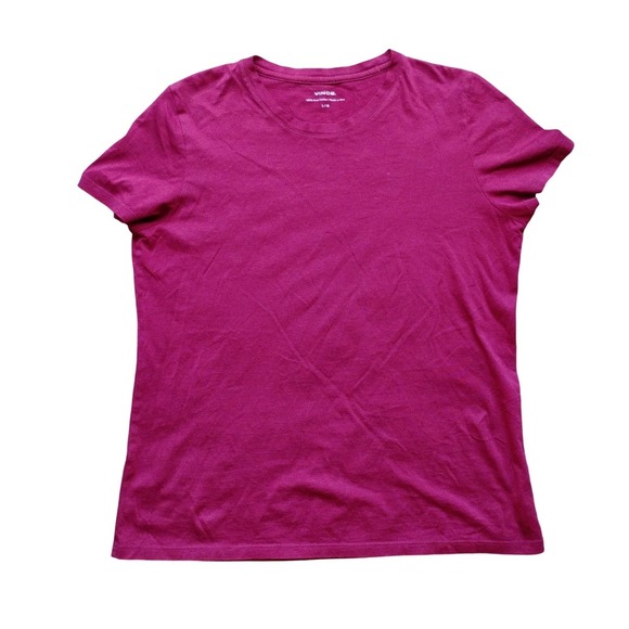 Vince Tops - NWOT Vince T SHIRT Size Large Burgundy Crew Neck Short Sleeve